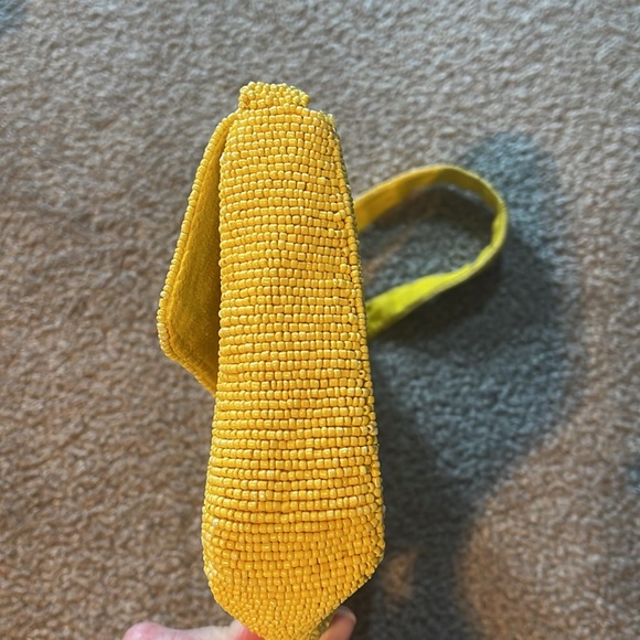 Free People Yellow Beaded Shoulder Bag - Picture 6 of 9